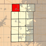 Map highlighting Hampshire Township, Kane County, Illinois